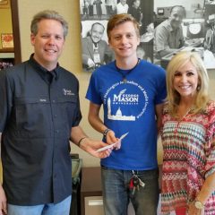 KSST Presents Scholarship to Intern Steven Payne