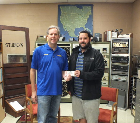 Chad Young and Aaron Edwards, Rangers Ticket Winner.