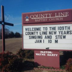 County Line Baptist Church New Year’s Stew and Singing