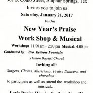 Greater Emmanuel MBC New Year’s Praise Work Shop and Musical