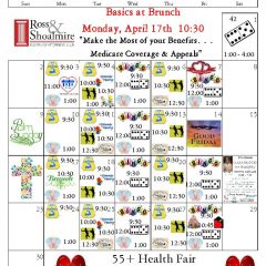 April Events at the Senior Citizens Center!