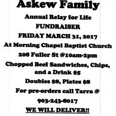 Askew Family Fundraiser March 31, 2017