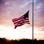 Marine Corp League Lowers Flags to Half Staff in tribute to Peace Officers Memorial Day and Police Week