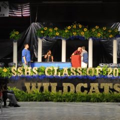 SSHS Seniors Practice for Friday’s Graduation Ceremony