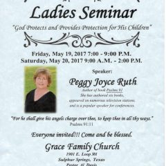 Ladies of Grace Offer Ladies Seminar May 19, 20