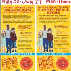 Summer Lunch Program 2017 for SSISD