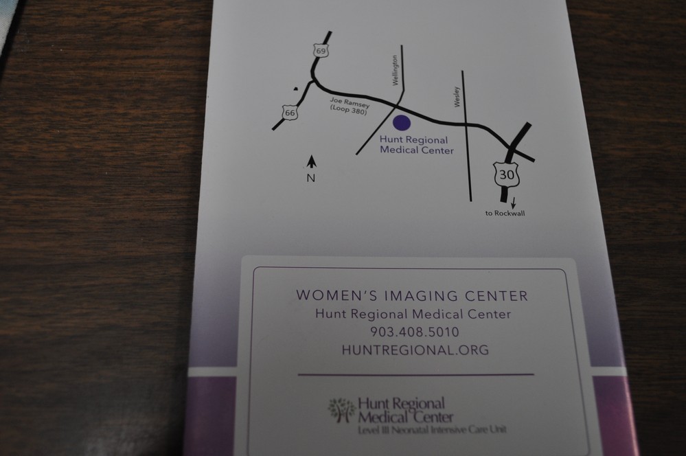 Hunt Regional Health-Mammography info