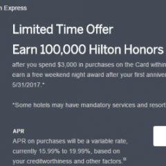 Last Days for Big Hilton Points Bonus