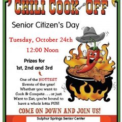 Senior Citizen Center October Calendar