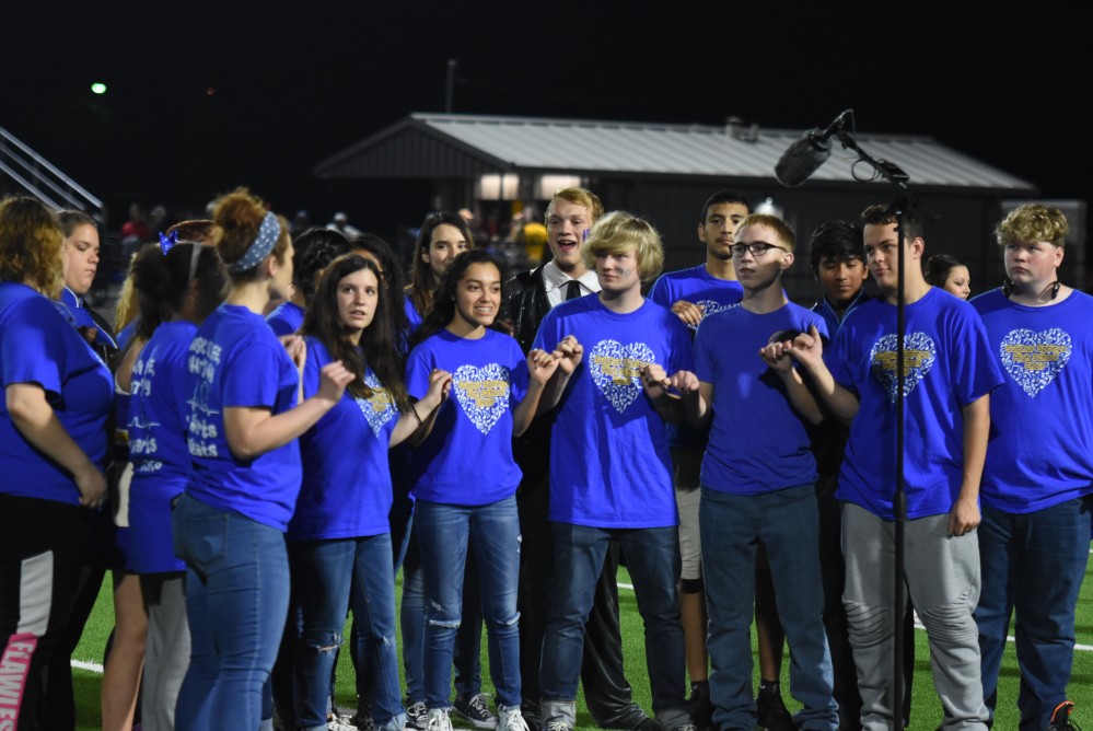 2017 Senior Night Halftime1