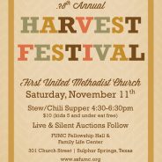FUMC Hosts Annual Hamilton Bake Sale and Harvest Festival November 9-11.