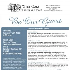 Free Advance Planning Seminar