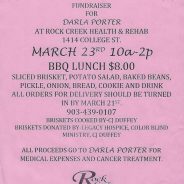 Rock Creek Fundraiser for Darla Porter