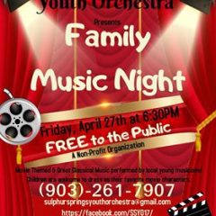 Youth Orchestra Presents Family Music Night