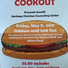 Hamburger Cookout Benefits Heritage Christian Counseling Center