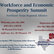 Workforce and Economic Prosperity Summit Set for Northeast Texas Regional Alliance