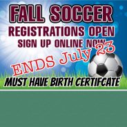Local Fall Soccer Signup Ends Monday, July 23