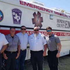 Hopkins County EMS AMBUS, MPV4-01, Attends City of Rockport TX Hurricane Harvey Anniversary Event