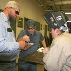 Certification Test At End of Summer Term for PJC-Sulphur Springs Welding Class