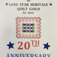 The Two-Day Quilt Show in Sulphur Springs Will Celebrate History, Heritage and 20 Years for Local Guild