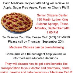 Free “Whole Pie” Event Will Educate, Inform About Medicare Choices and Benefits