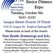 Get Educated! Sr. Citizen Expo is Tuesday Oct. 9, 2018