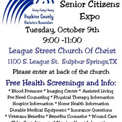 Get Educated! Sr. Citizen Expo is Tuesday Oct. 9, 2018