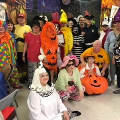 Halloween Costume Winners at Seniors Center Party