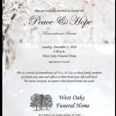 West Oaks Hosts Remembrance Service