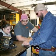 PJC Sulphur Springs Welding Check on Student Projects