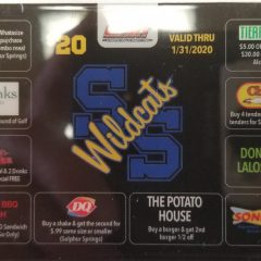 Wildcat Cards On Sale; Benefits Athletic Needs Outside Local Budget