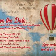 Make Your Reservations for Chamber of Commerce Banquet Set for February 14, 2019