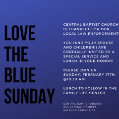 Central Baptist Church Plans Event to Honor Law Enforcement