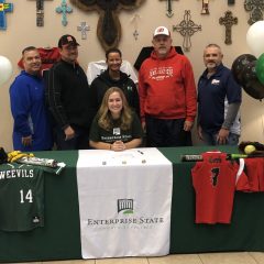 THESA Softball Pitcher Courtney “Corrie” Gaddis Signs With Enterprise State, Alabama