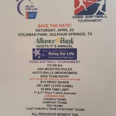 COED Softball Tournament, April 20th, 2019