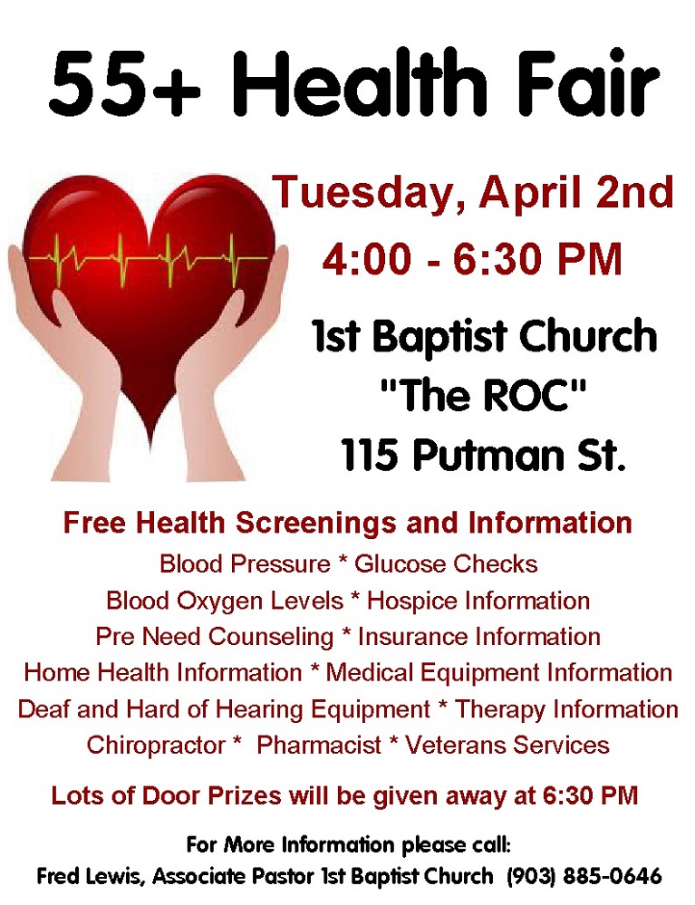 2019 55 plus Health Fair Flyer