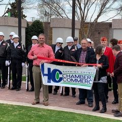 Ribbon Cutting Ceremony at the Veterans Memorial