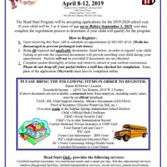 Douglass ECLC Head Start & Pre-K Registration Slated April 8-12