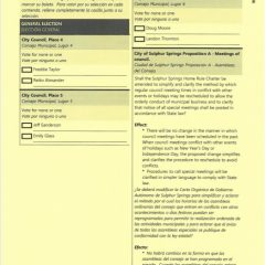 Sulphur Springs City Council Candidate Profiles