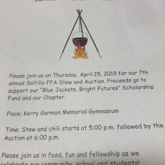 Saltillo FFA’s Annual Stew & Auction Planned April 25