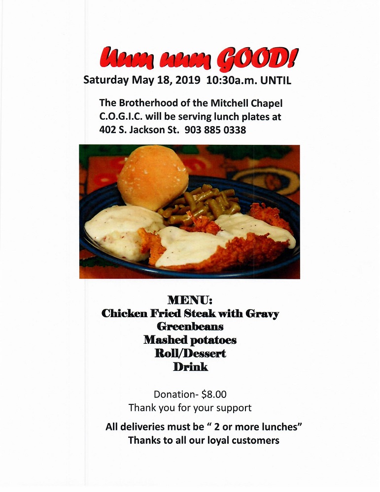 Brotherhood of Mitchell Chapel lunch