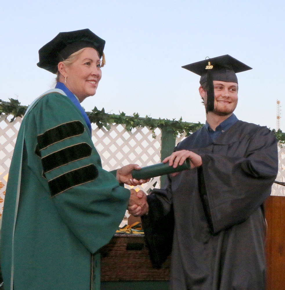 Jaden Goldsmith of Sulphur Bluff received his Associate of Applied Science in Surgical Technology during the PJC spring graduation ceremony.