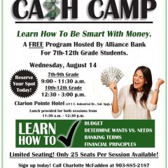 Alliance Bank Offers ‘Cash Camp’ for 7th-12th Graders
