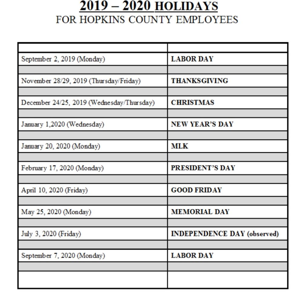 county-2019-2020-holiday-calendar-approved-ksst-radio