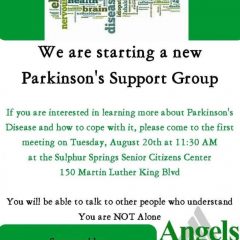 New Parkinson’s Support Group Forming at Sr’s Center