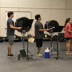 Band Drum Line Camps Lead Into Start of Summer Band Next Week