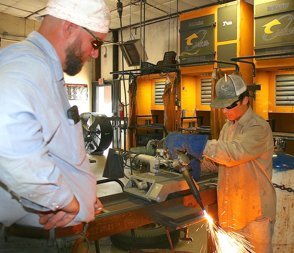 PJC welding class from the SS campus