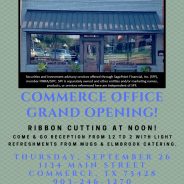 Grand Opening, Ribbon Cutting of JBA Financial Services in Commerce