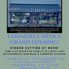 Grand Opening, Ribbon Cutting of JBA Financial Services in Commerce