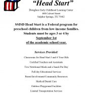 Sulphur Springs ISD Head Start Program Recruiting For Eligible Preschool Children